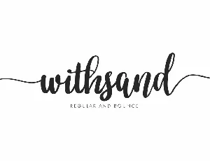 Withsand Demo font