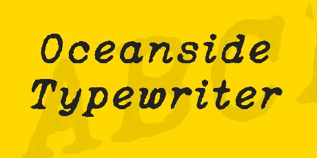 Oceanside Typewriter font