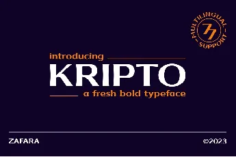 Kripto DEMO font