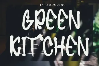 Green Kitchen Display font