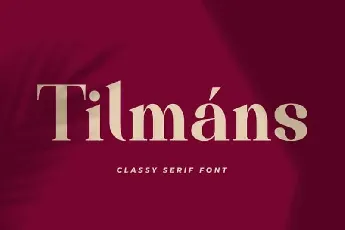 TilmÃ·ns Serif font