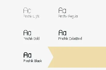 Pinchik Sans Serif Family font