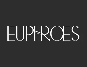 Euphroes font