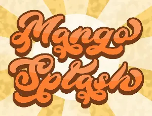 Mango Splash font