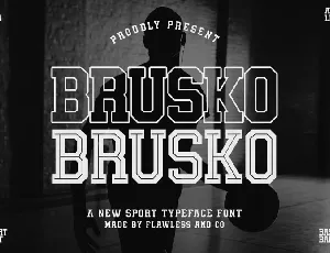 Brusko font