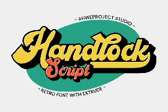 Handlock font