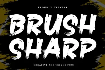 Brush Sharp Brush font