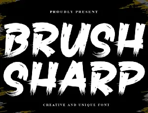 Brush Sharp Brush font