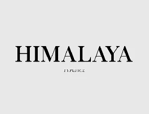 Himalaya font