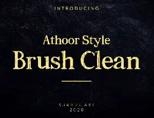 Athoor Style Brush Clean font