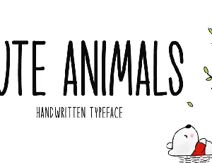 Cute Animals font