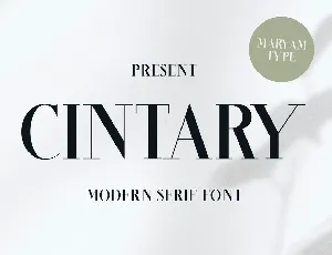 CINTARY font