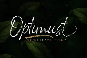 Optimust font