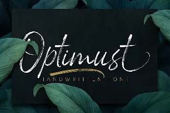 Optimust font