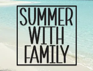 Summer With Family font