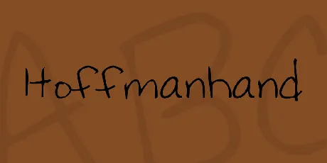 Hoffmanhand font