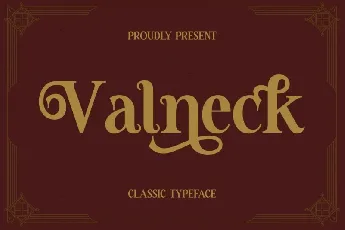 Valneck font