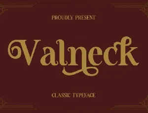 Valneck font