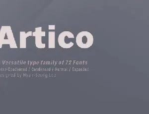 Artico Family font