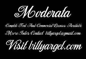 Moderata Script font