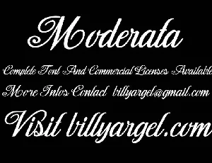 Moderata Script font