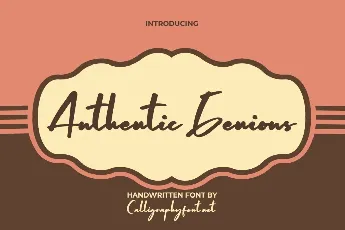 Authentic G Demo font