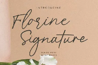 Florine Signature font