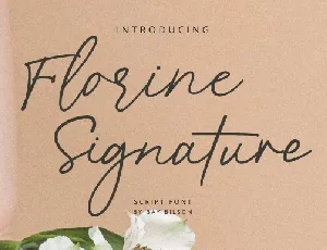 Florine Signature font