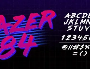 Lazer 84 font