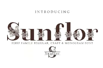 Sunflor font