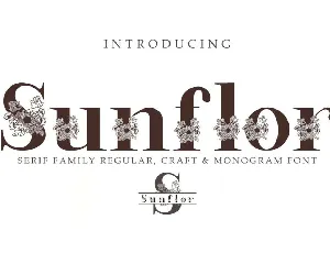 Sunflor font