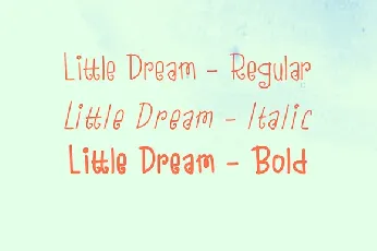 Little Dreams Demo font