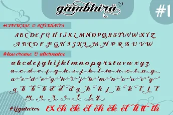 GAMBHIRA font