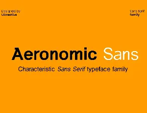 Aeronomic Sans font