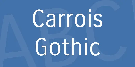 Carrois Gothic font