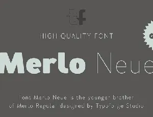 Merlo Neue Family font