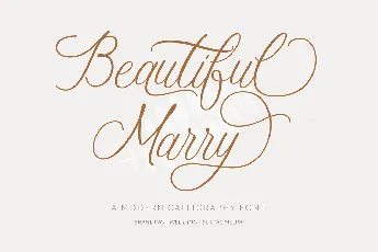 Beautiful Marry font