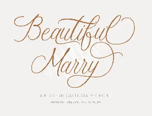 Beautiful Marry font