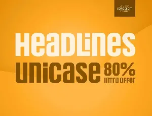 Headlines Unicase font