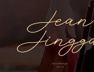 Jean Jingga font