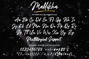 Mallikha Brush font