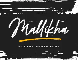 Mallikha Brush font