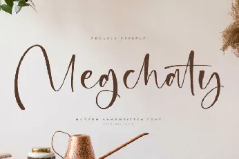 Megchaty â€“ Modern Handwritten font