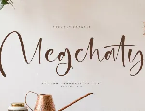 Megchaty â€“ Modern Handwritten font