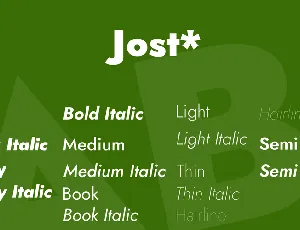 Jost* font