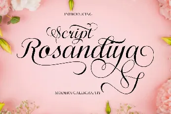 Rosandiya Script font