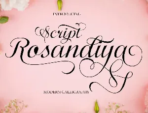 Rosandiya Script font