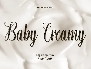 Baby Creamy Demo font