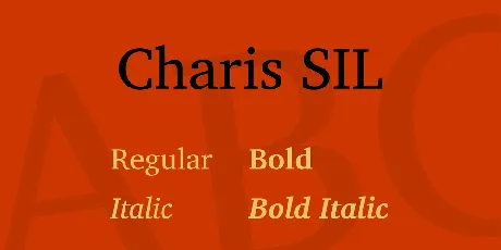 Charis SIL font