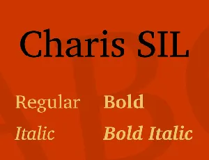 Charis SIL font